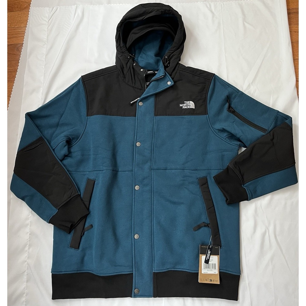 The North Face Men's Highrail Fleece Jacket Relaxed Fit Midnight Petrol Size XL